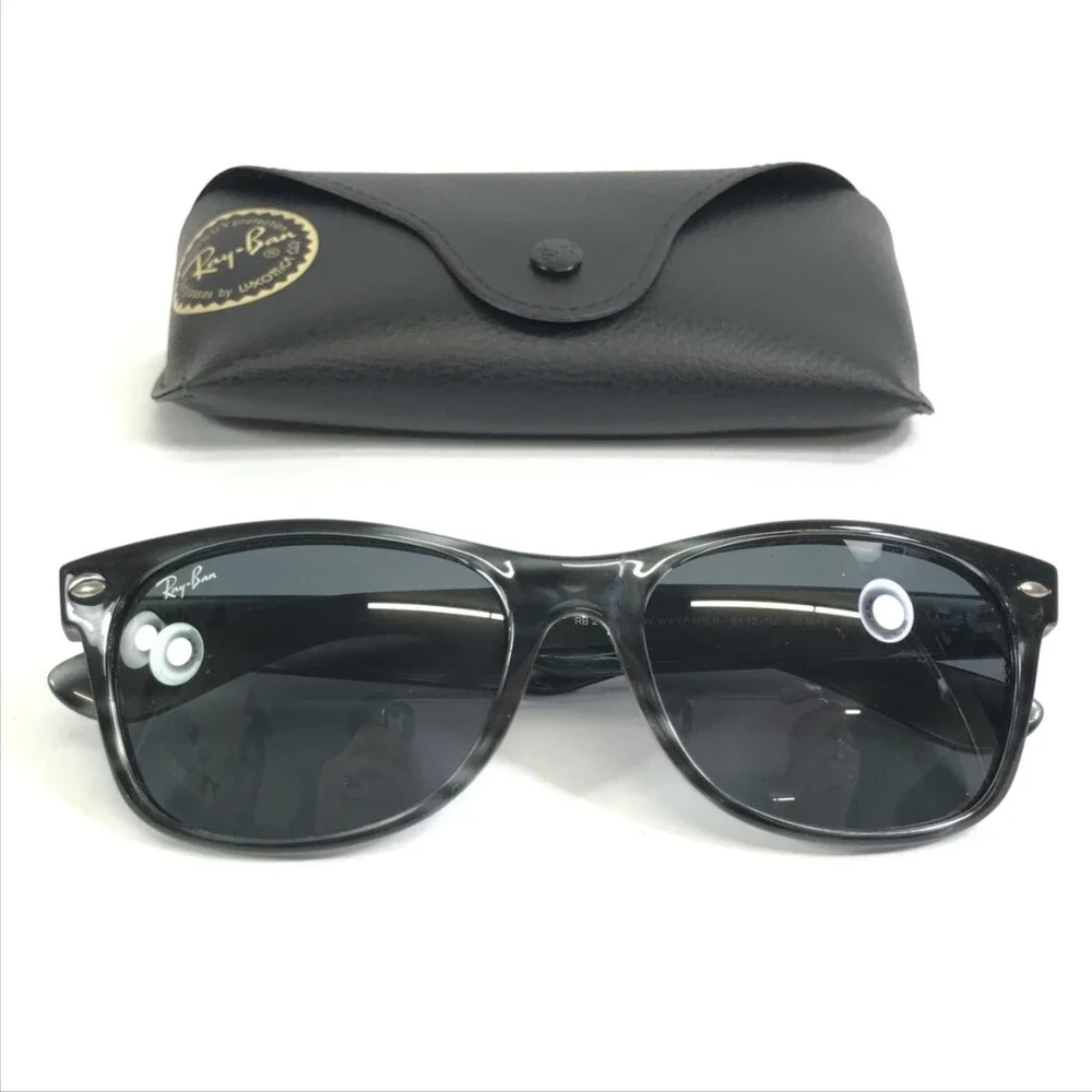 Ray-Ban Sunglasses RB2132 NEW WAYFARER 6432/R5 Gray Frames w/ Gray Lenses 55 mm